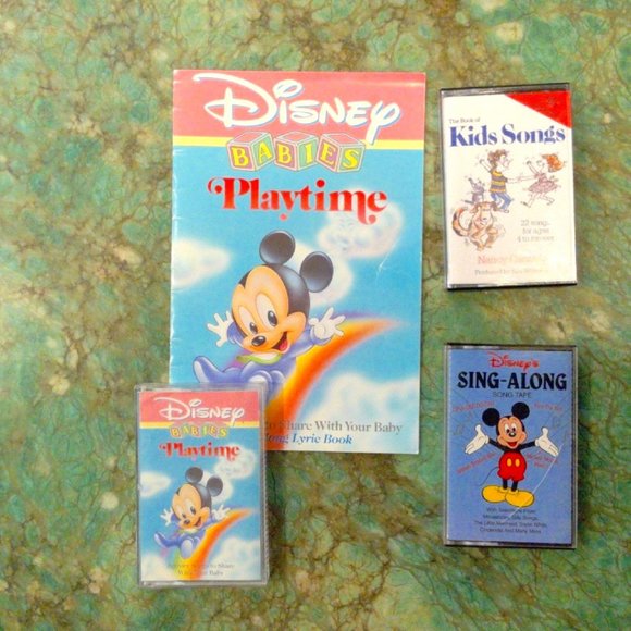 Disney Other - Disney Sing a Long Cassettes Lot of 3 Vintage